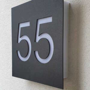 House number wall light