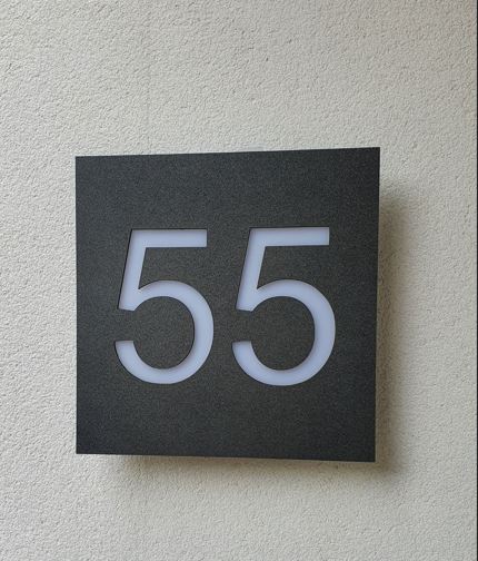 illuminated house number