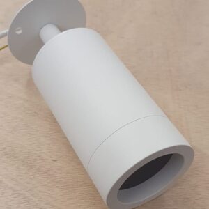 White GU10 conduit adjustable spot light